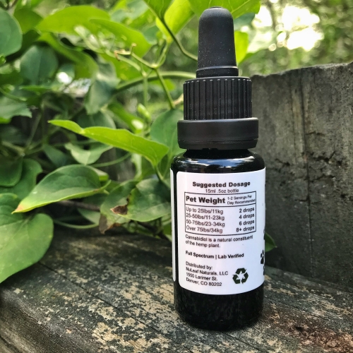 NuLeaf full spectrum cbd cannabis oil bottle