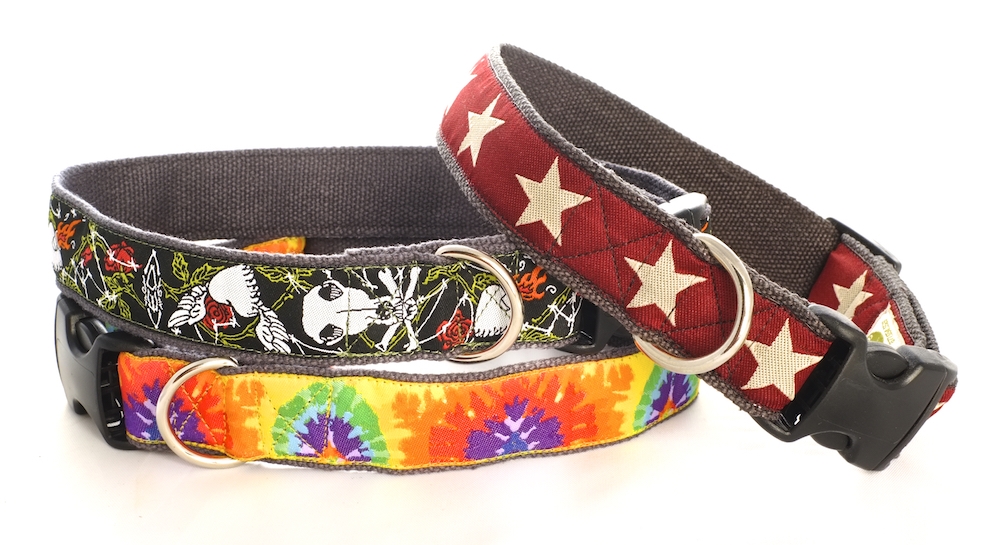 Patterned Adjustable Dog Collars Wide Variety of Designs and Sizes Fun Printed Dog Collar Made in the USA