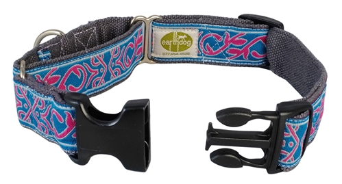 phineus-1 buckle martingale collar opened to show buckle