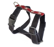 earthdog decorative eco friendly hemp dog harness in kody II star pattern