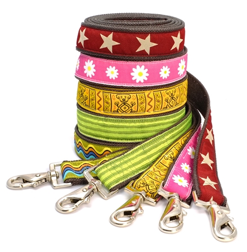 earthdog decorative eco friendly hemp dog leashes in five styles