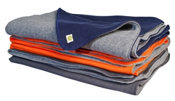 earthdog eco friendly hemp canvas and recycled fleece dog blanket stack 4 colors