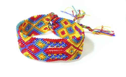 Crochet Beaded Friendship Bracelet - One Dog Woof