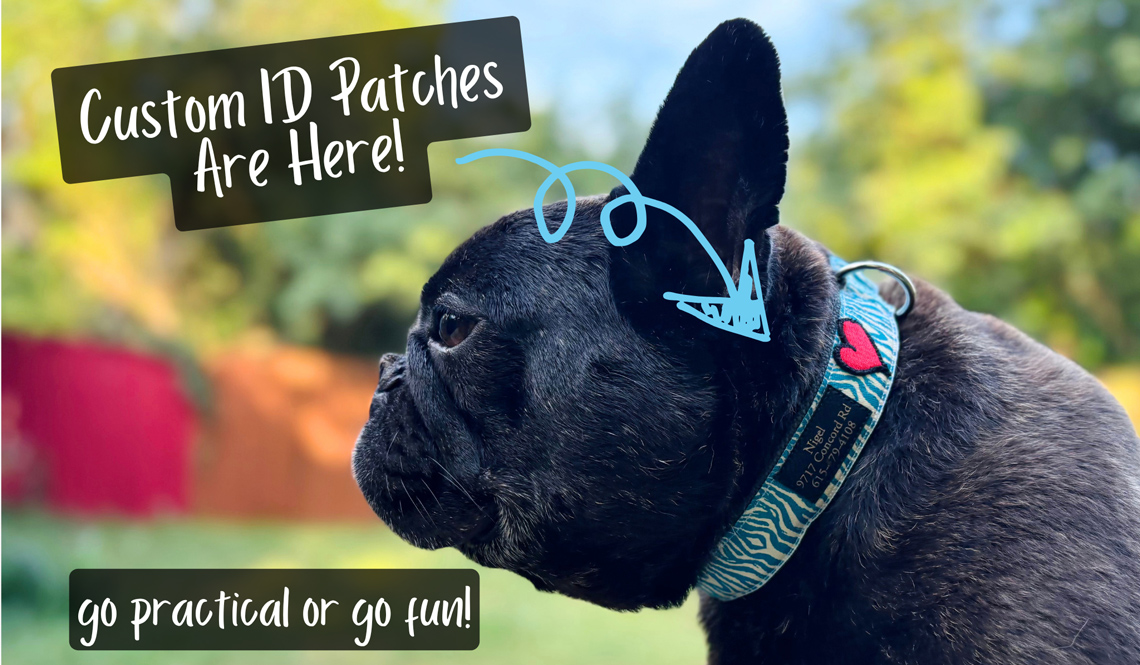 introducing custom vegan patches for your adjustable collars